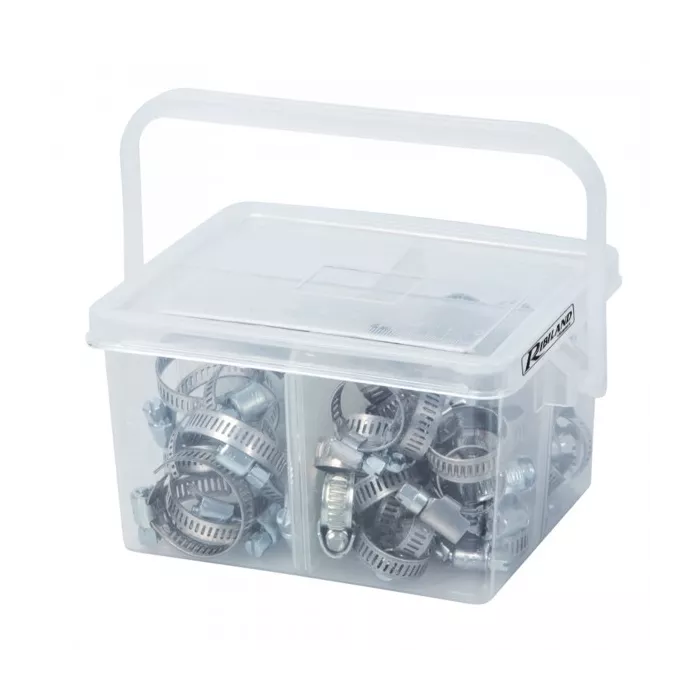 Lot de 80 colliers acier largeur 9mm Ribimex