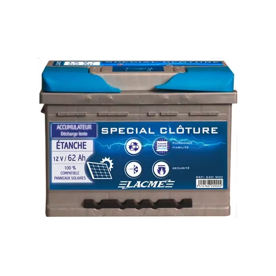 Accumulateur étanche Lacme 12V/62AH