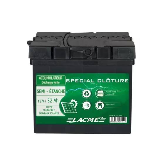 Accumulateur semi-étanche Lacme 12V/32AH