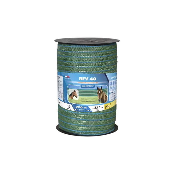 Ruban Lacme RF 40 - 200Mx40MM - Vert