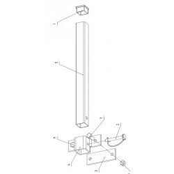 Majar KPOT1020 - Jeu de 2 poteaux rancher