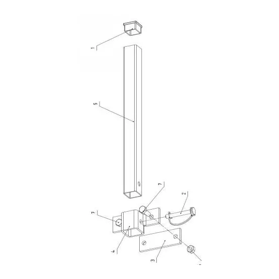 Jeu de 2 poteaux rancher
