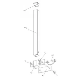 Jeu de 2 poteaux rancher