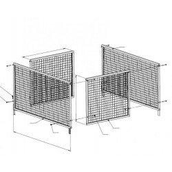 Majar RGM515 - Jeu de rehausse grillagée 700