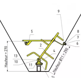 Agitateur sel articulé