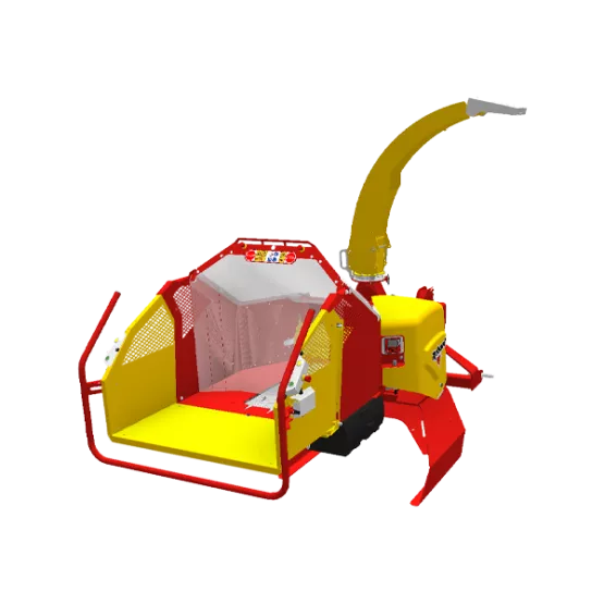 Broyeur de branches sur tracteur