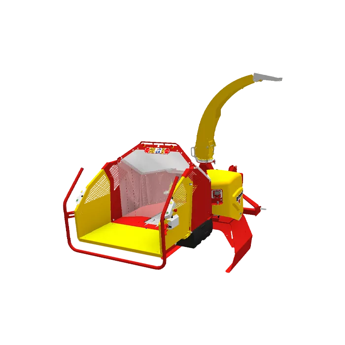 Broyeur de branches sur tracteur