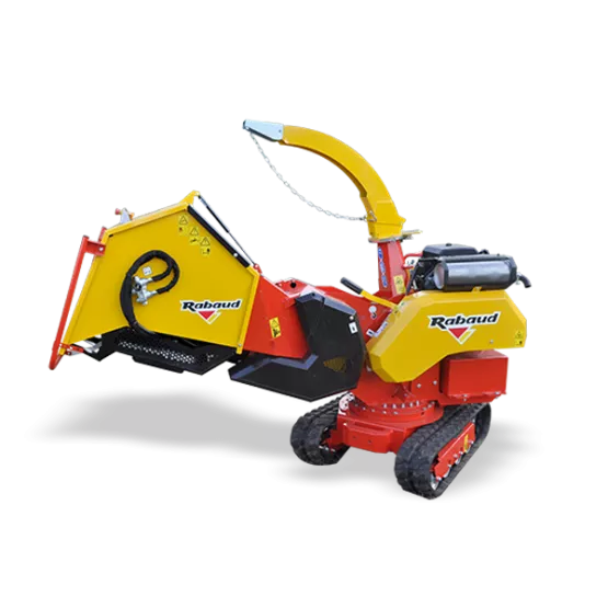 Broyeur de branches sur chenilles