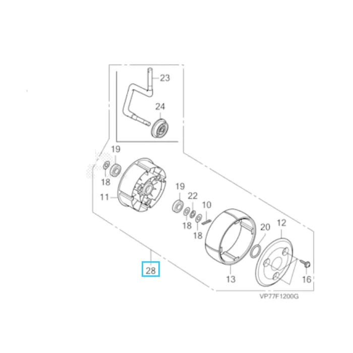 roue avant Robot HRM Honda