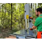 Scie à ruban combiné prise de force et électrique triphasé