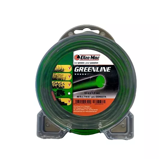 Fil nylon Oleo-Mac Green Line 15m