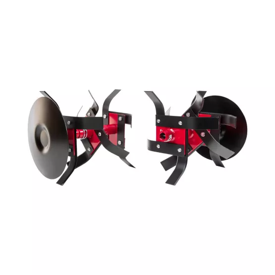 Outils rotatifs standards complets pour motobineuse FJ 500 SER, FJ 500 DE/DER (6 couronnes, 0,80m avec disques) 