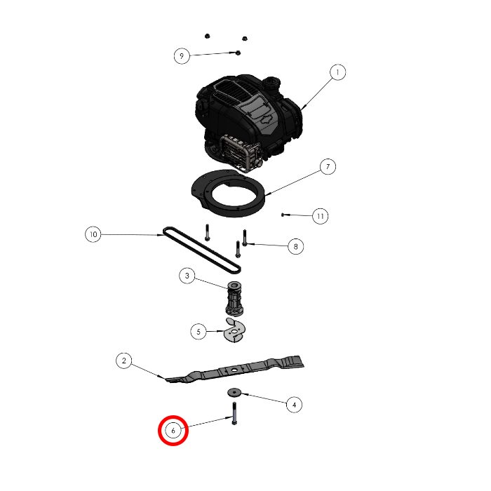 Grin PRT-0167 - Vis de lame 3/8 x 3"1/2