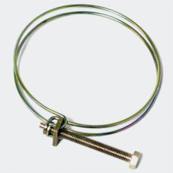 Wiltec - Collier de serrage double fil métal