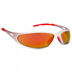 Oleo-mac Freelux argent mirroir rouge - Lunettes