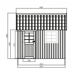 Solid Traditional Oleron S8717 - Abri de jardin