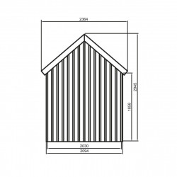 Abri de jardin Solid Traditional Oleron S8717