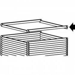 Madriers supplémentaires 28 mm pour Abri de jardin Solid