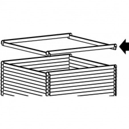 Madriers supplémentaires 28 mm pour Abri de jardin Solid