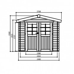 Fiche Modèle - Abri de jardin Solid Traditional Dresden S8602