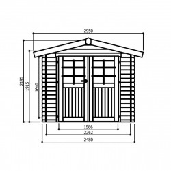 Solid Traditional Gera S8760 - Abri de jardin