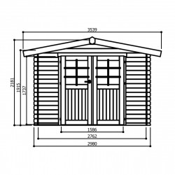 Solid Traditional Amberg S8603 - Abri de jardin