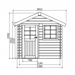 Solid Traditional Laval S815 - Abri de jardin