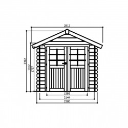 Solid Traditional Nimes S8311 - Abri de jardin