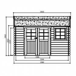 Solid Traditional Arles S8319 - Abri de jardin