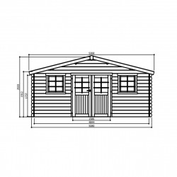 Solid Traditional Montreux S8344 - Abri de jardin