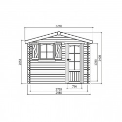 Abri de jardin Solid Traditional Chamonix S8980