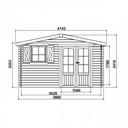 Solid Traditional Chamonix S8982 - Abri de jardin