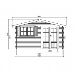 Solid Traditional Rignitz S8969 - Abri de jardin