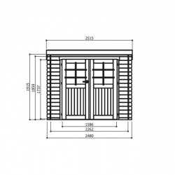 Solid Modern Stendal S8605 - Abri de jardin