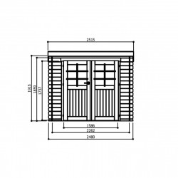 Solid Modern Hof S8606 - Abri de jardin