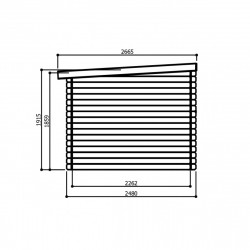 Abri de jardin Solid Modern Jena S8607