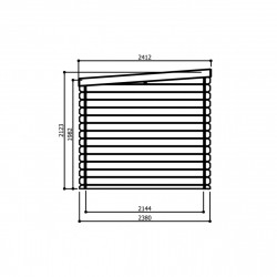 Abri de jardin Solid Modern Nevers S8332