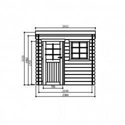 Abri de jardin Solid Modern Nevers S8332