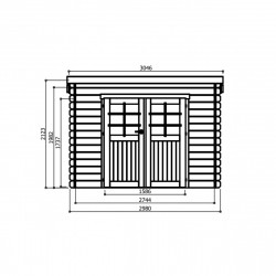 Abri de jardin Solid Modern Riom S8326