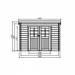 Abri de jardin Solid Modern Brest S8215