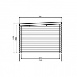 Abri de jardin Solid Modern Brest S8215