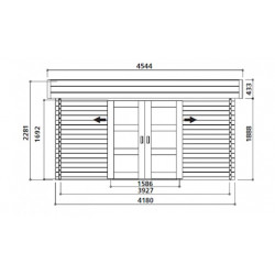 Abri de jardin Solid Modern Viborg S8994