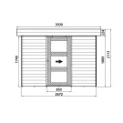 Abri de jardin Solid Modern Lund S8715