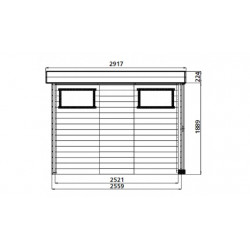 Solid Modern Sjobo S8716 - Abri de jardin