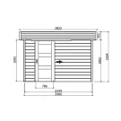 Abri de jardin Solid Modern Bergen S8214