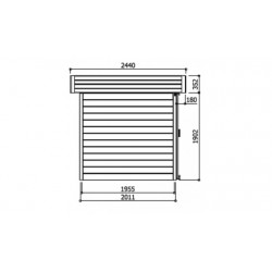 Abri de jardin Solid Modern Oslo S8216