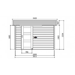 Solid Modern Oslo S8216 - Abri de jardin