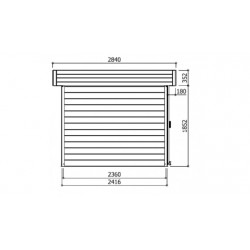 Abri de jardin Solid Modern Larvik S8221