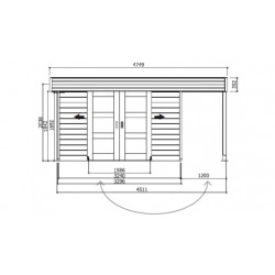 Solid Modern Larvik S8221 - Abri de jardin