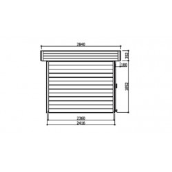 Abri de jardin Solid Modern Arhus S8387